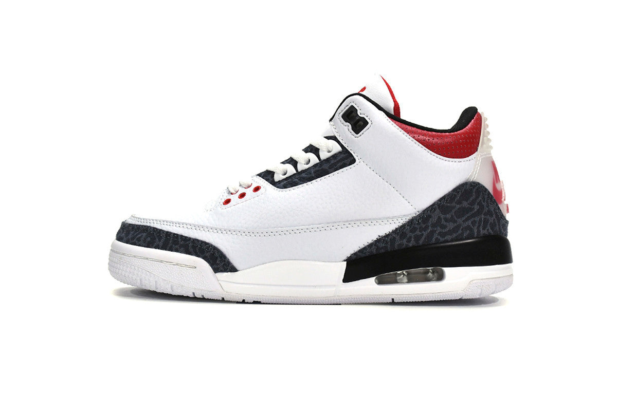 Men's Air Jordan 3 Retro SE Denim Fire Red Shoes