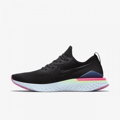 Men's Epic React Flyknit 2 Black Lime Blast Shoes