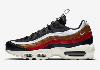 Men's Air Max 95 Pull Tab Navy Brown Red Shoes