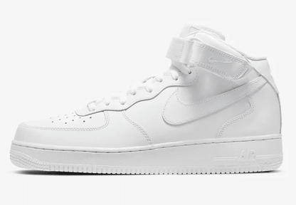 Men's Air Force 1 Mid Triple White Shoes