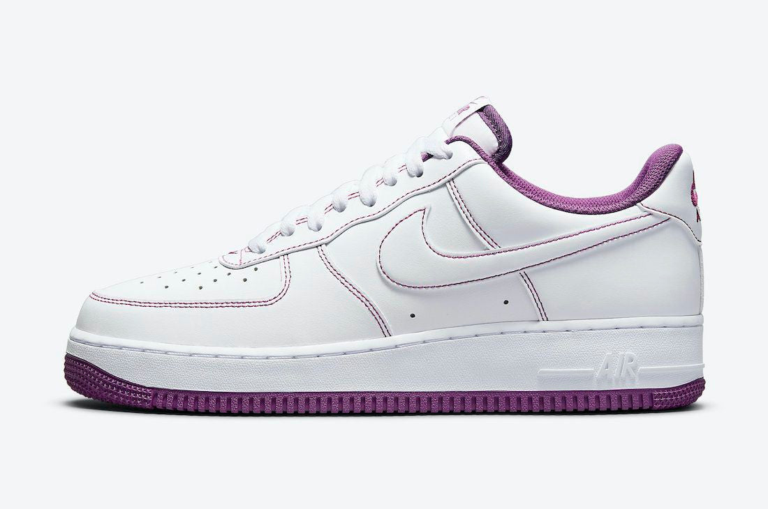 Men's Air Force 1 Low Covered Purple Stitching Shoes