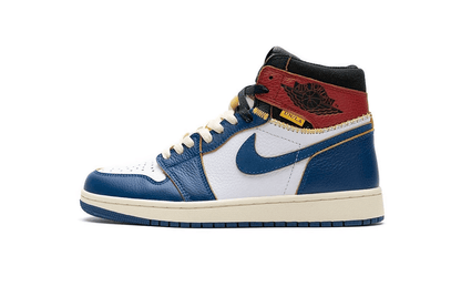 Men's Air Jordan 1 High Union Los Angeles Blue Toe Shoes
