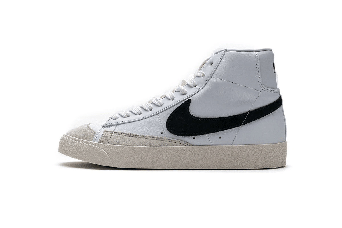 Men's Blazer Mid 77 Black White Shoes
