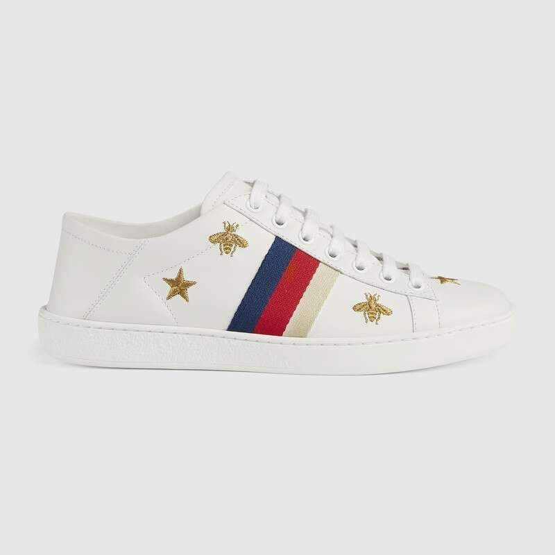 Men's Gucci Bee And Stars Sneaker Shoes