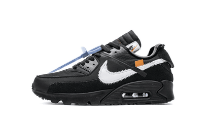 Men's Off White x Air Max 90 All Black Shoes