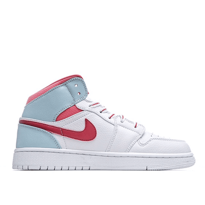 Men's Air Jordan 1 White Blue Pink Shoes