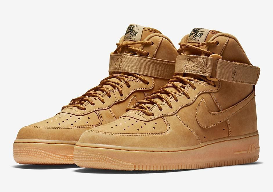 Men's Air Force 1 Mid Flax Wheat Shoes