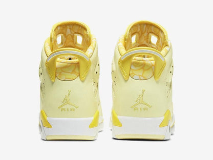 Men's Air Jordan 6 Floral Dynamic Yellow Shoes