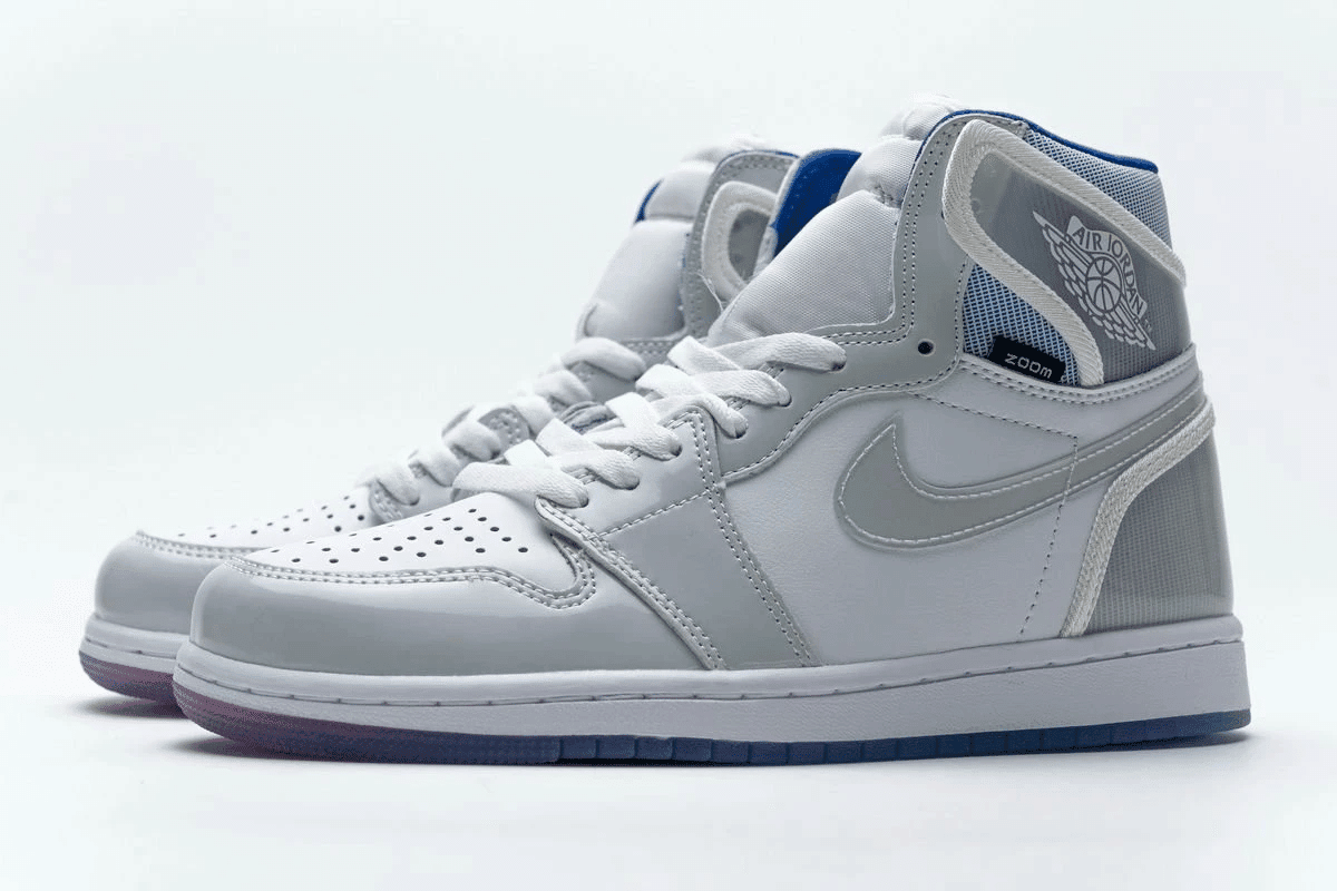 Men's Air Jordan 1 Zoom Racer Blue Shoes
