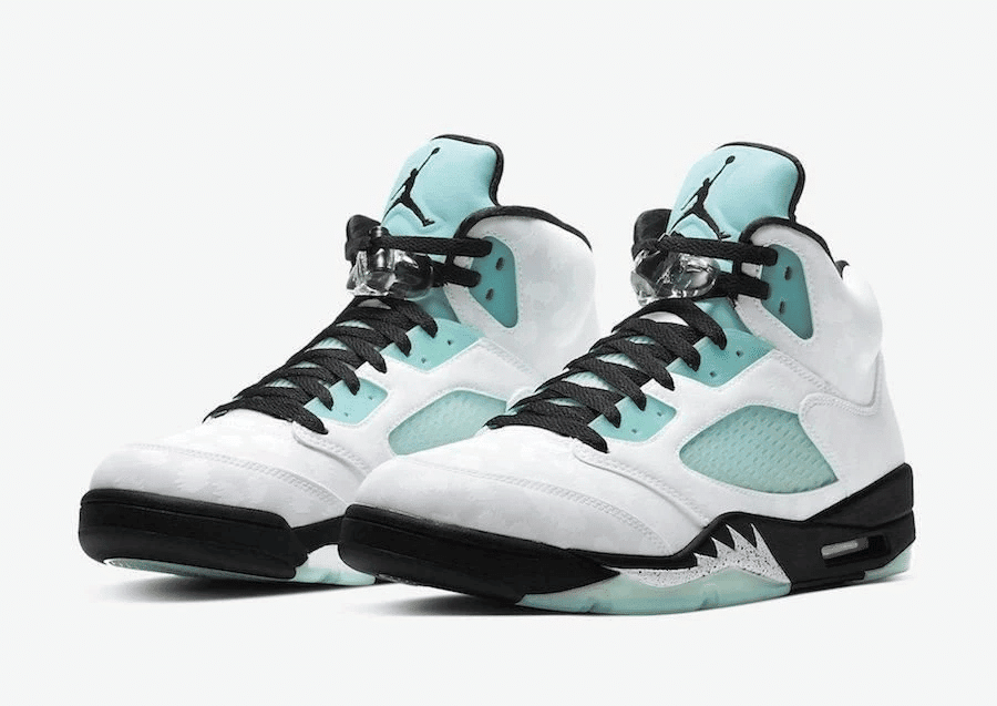 Men's Air Jordan 5 Island Green Shoes