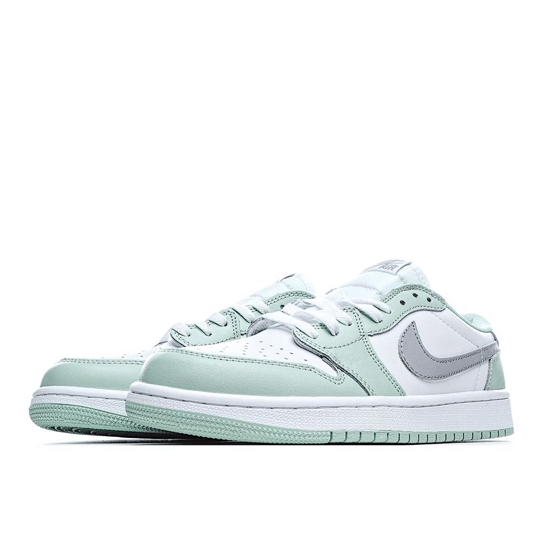 Men's Air Jordan 1 Low Neutral Grey Mint Shoes