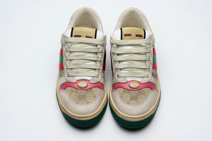 Men's Gucci Tennis 1977 Print Red Sneaker Shoes