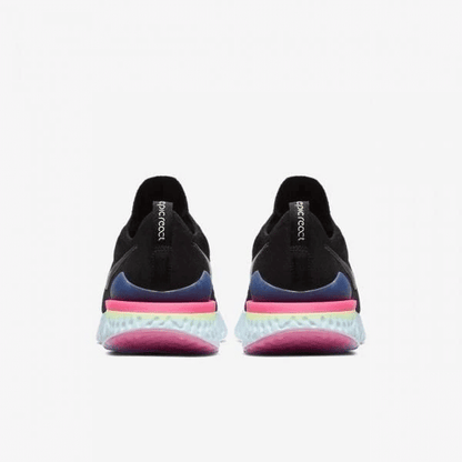Men's Epic React Flyknit 2 Black Lime Blast Shoes