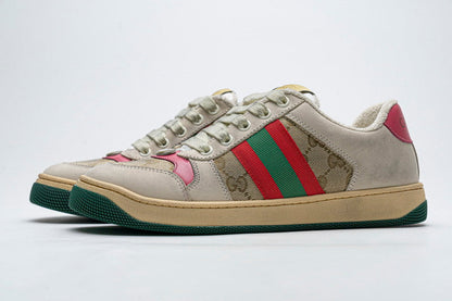 Men's Gucci Tennis 1977 Print Red Sneaker Shoes