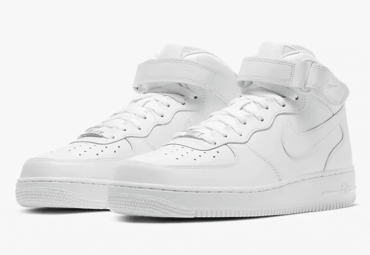 Men's Air Force 1 Mid Triple White Shoes