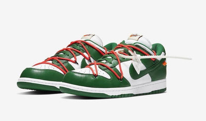 Men's Dunk Low Off White Pine Green Shoes