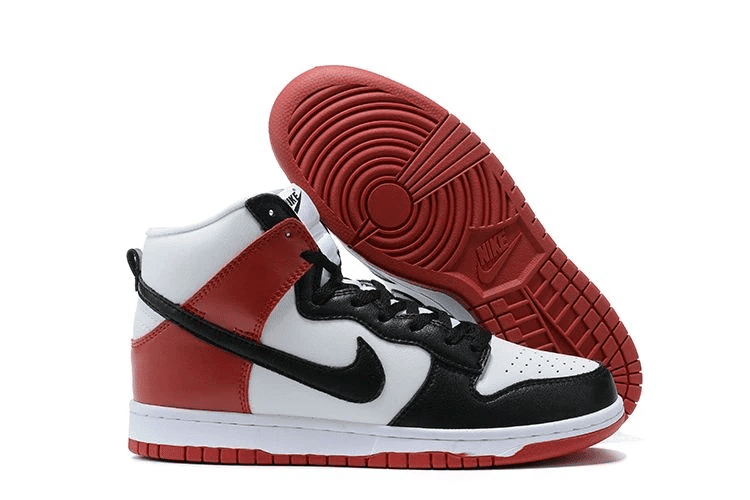 Men's SB Dunk High Red Black Shoes