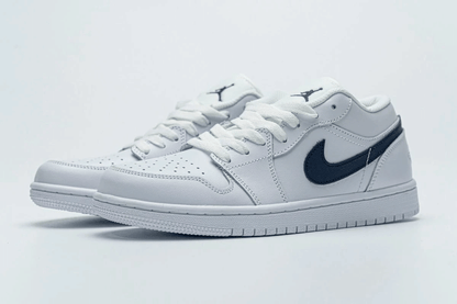 Men's Air Jordan 1 Low White Obsidian Shoes