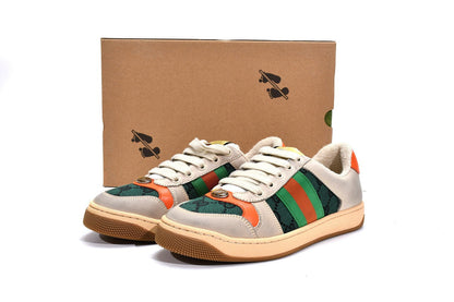 Men's Gucci Screener Green Red Sneaker Shoes