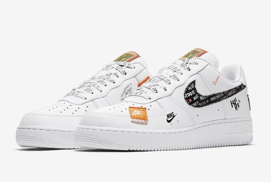 Men's Air Force 1 '07 Premium Low Just Do It White Shoes