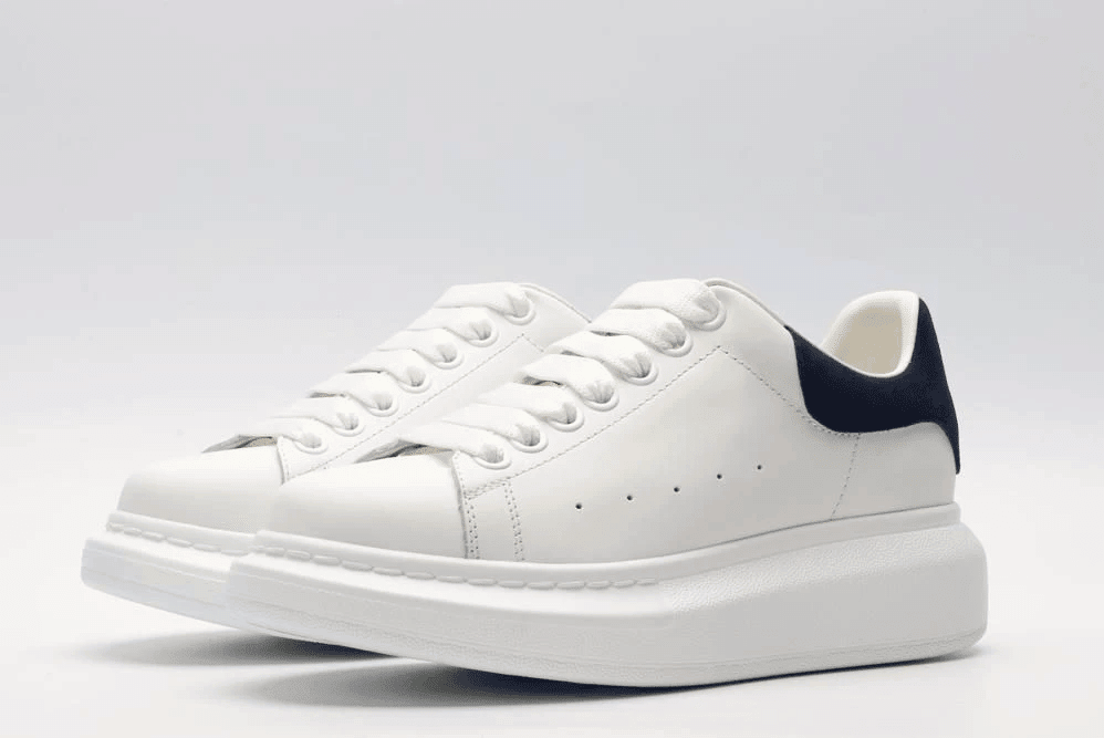 Men's Alexander MCQueen Oversized Sole Leather Sneakers Shoes V7