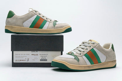 Men's Gucci Tennis 1977 Print White Sneaker Shoes