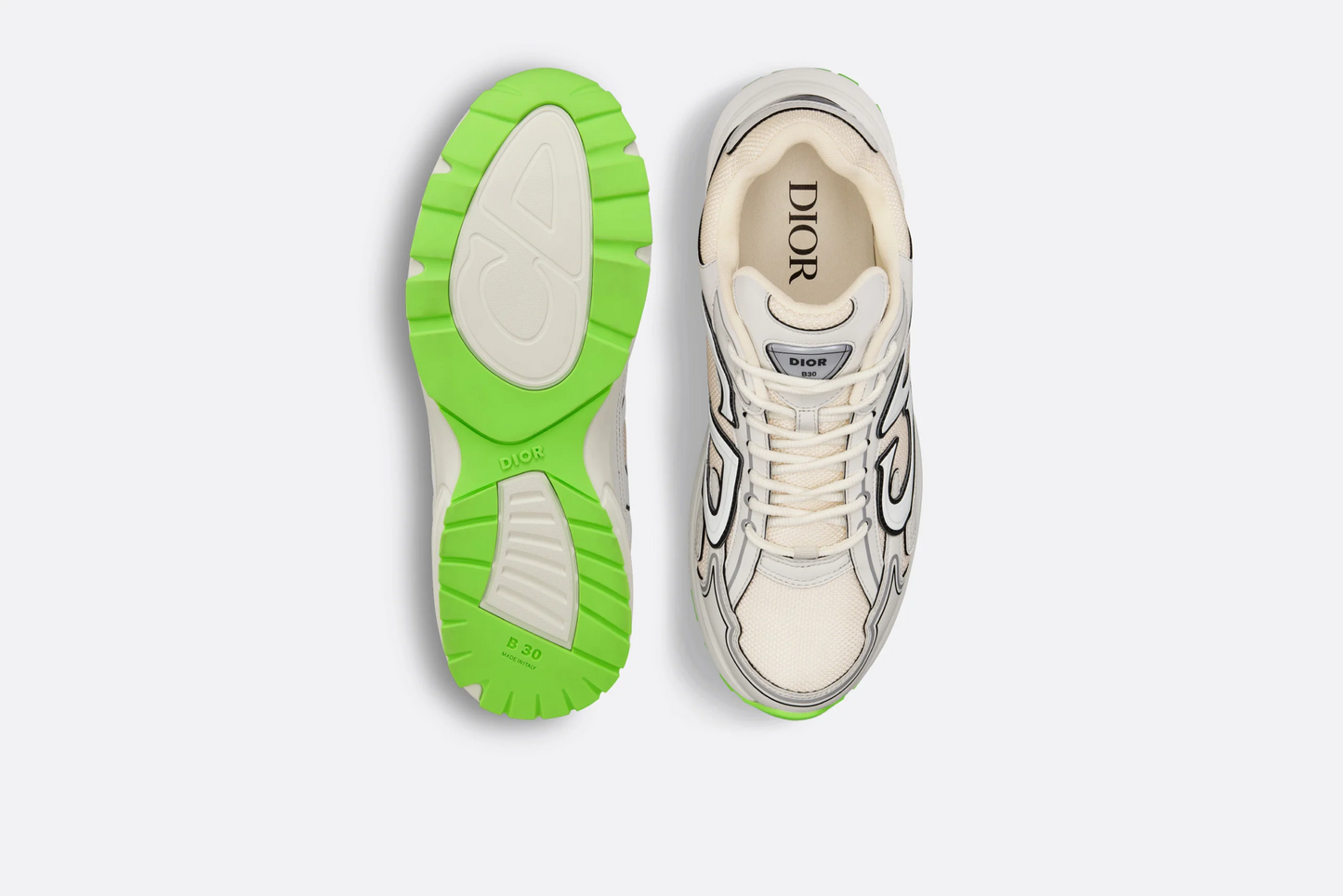 Men's Dior x Stone Island B30 Cream Sneaker