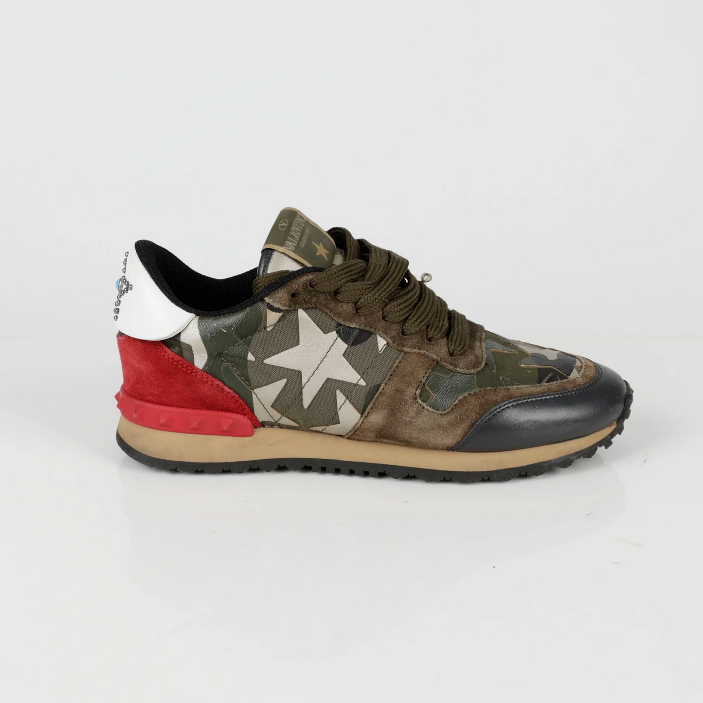 Men's Valentino Camo Rock Runners Camo Sneakers