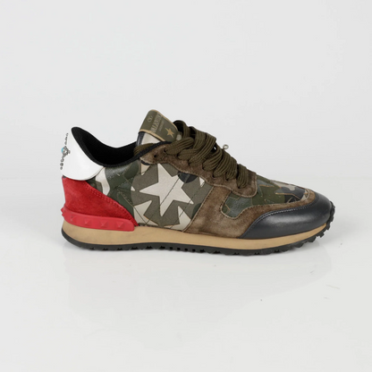Men's Valentino Camo Rock Runners Camo Sneakers