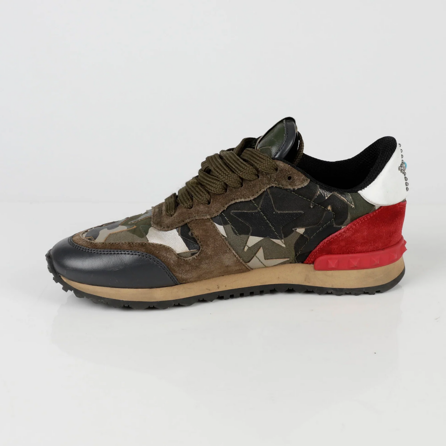 Men's Valentino Camo Rock Runners Camo Sneakers