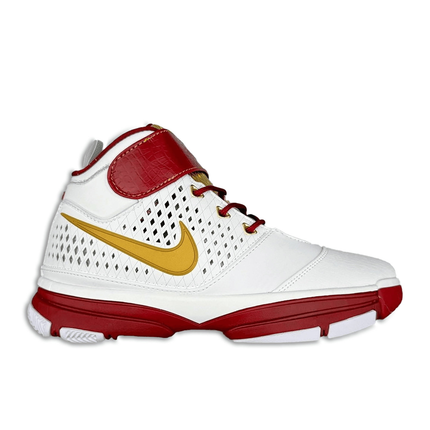 Men's Nike Zoom Kobe 2 White Red Shoes