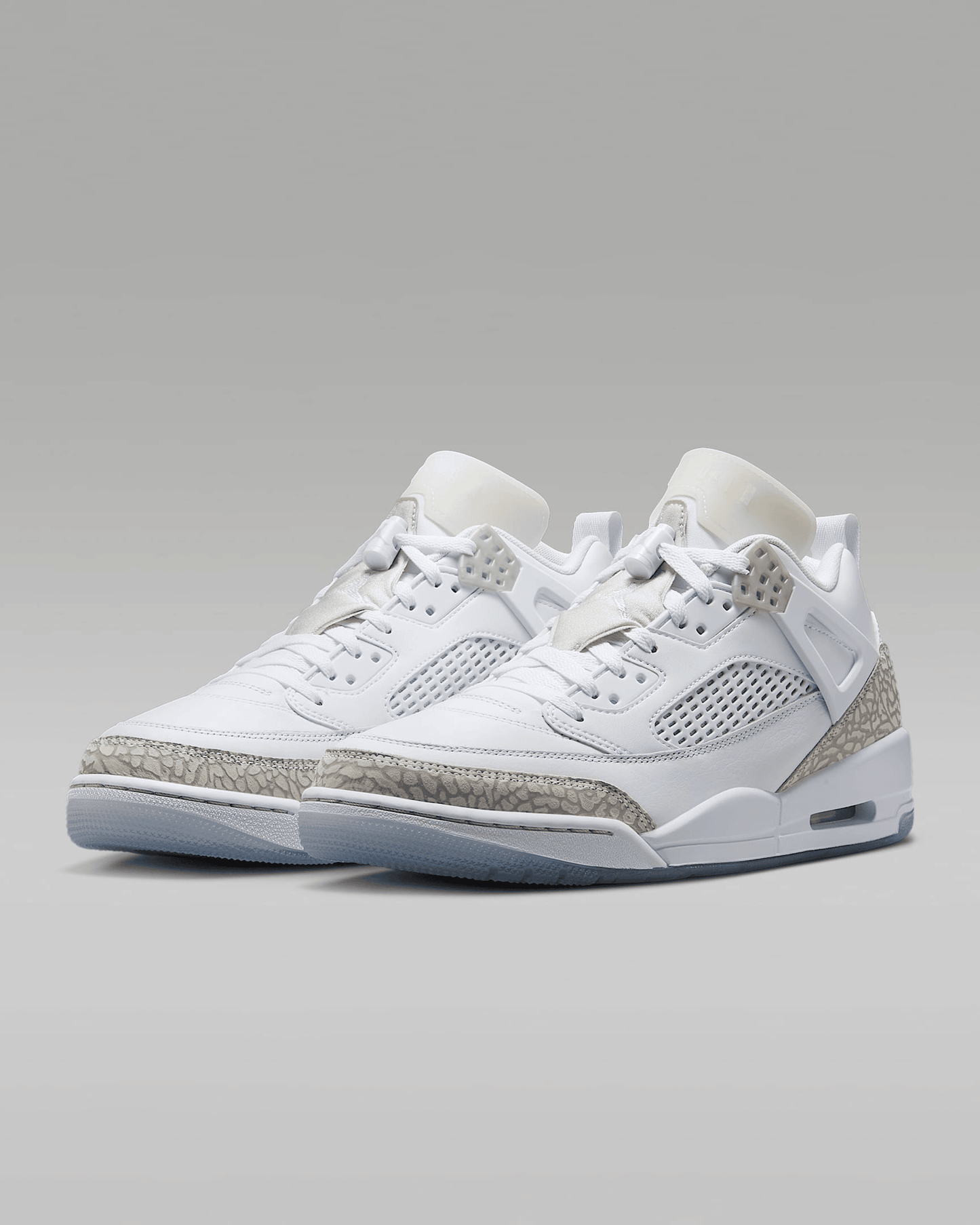 Men's Air Jordan Spizike Low Metallic Silver Shoes