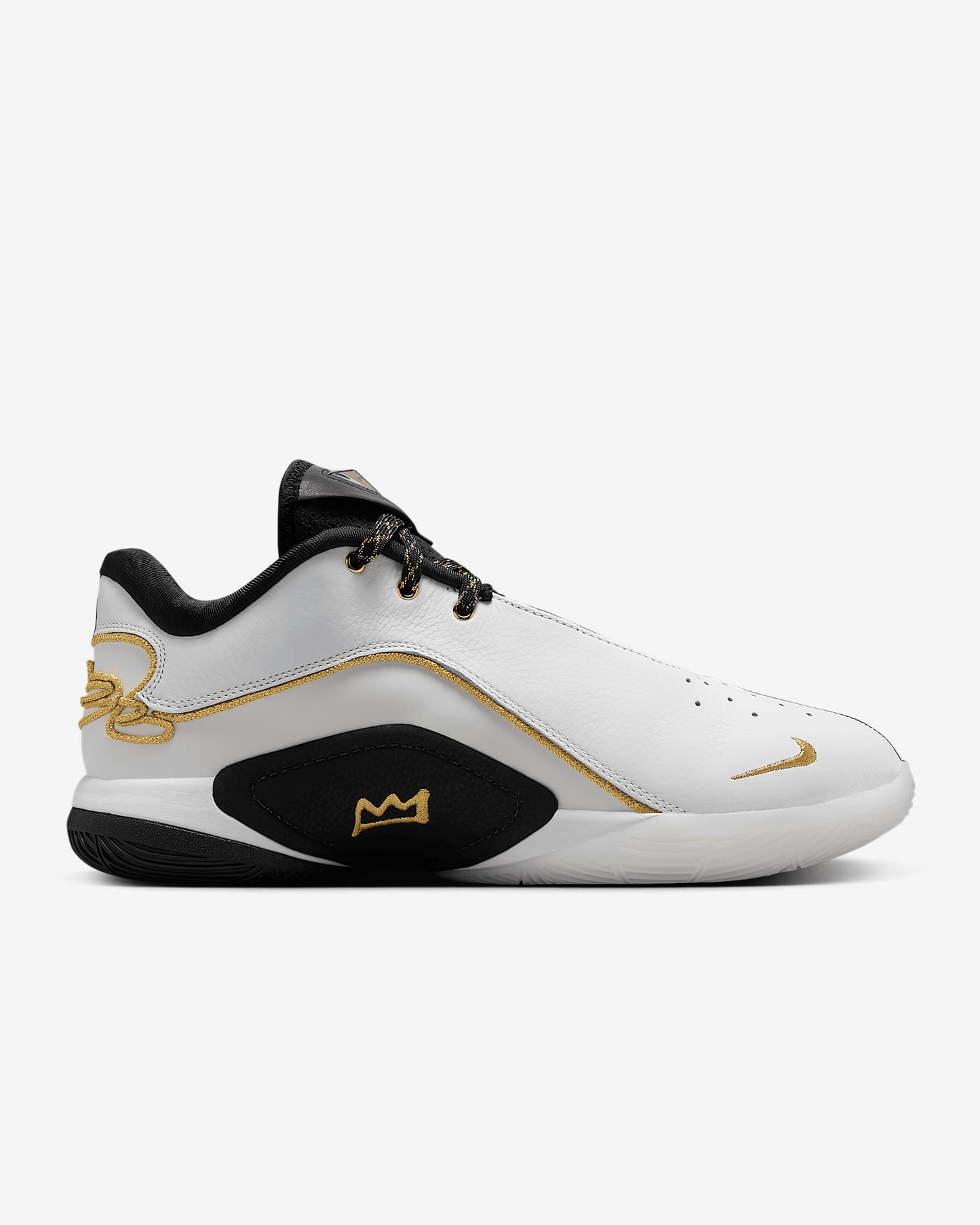Men's Lebron 22 White Metallic Gold Shoes