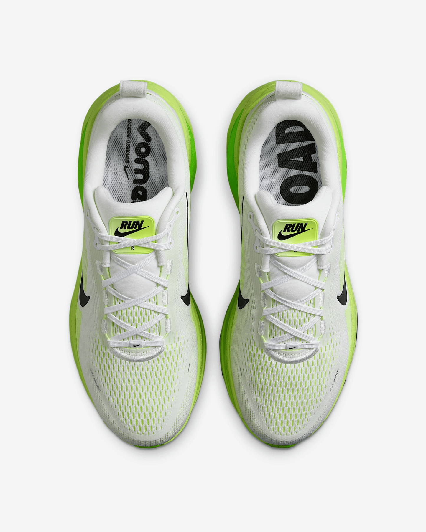 Men's Nike Vomero 18 White Electric Green Shoes