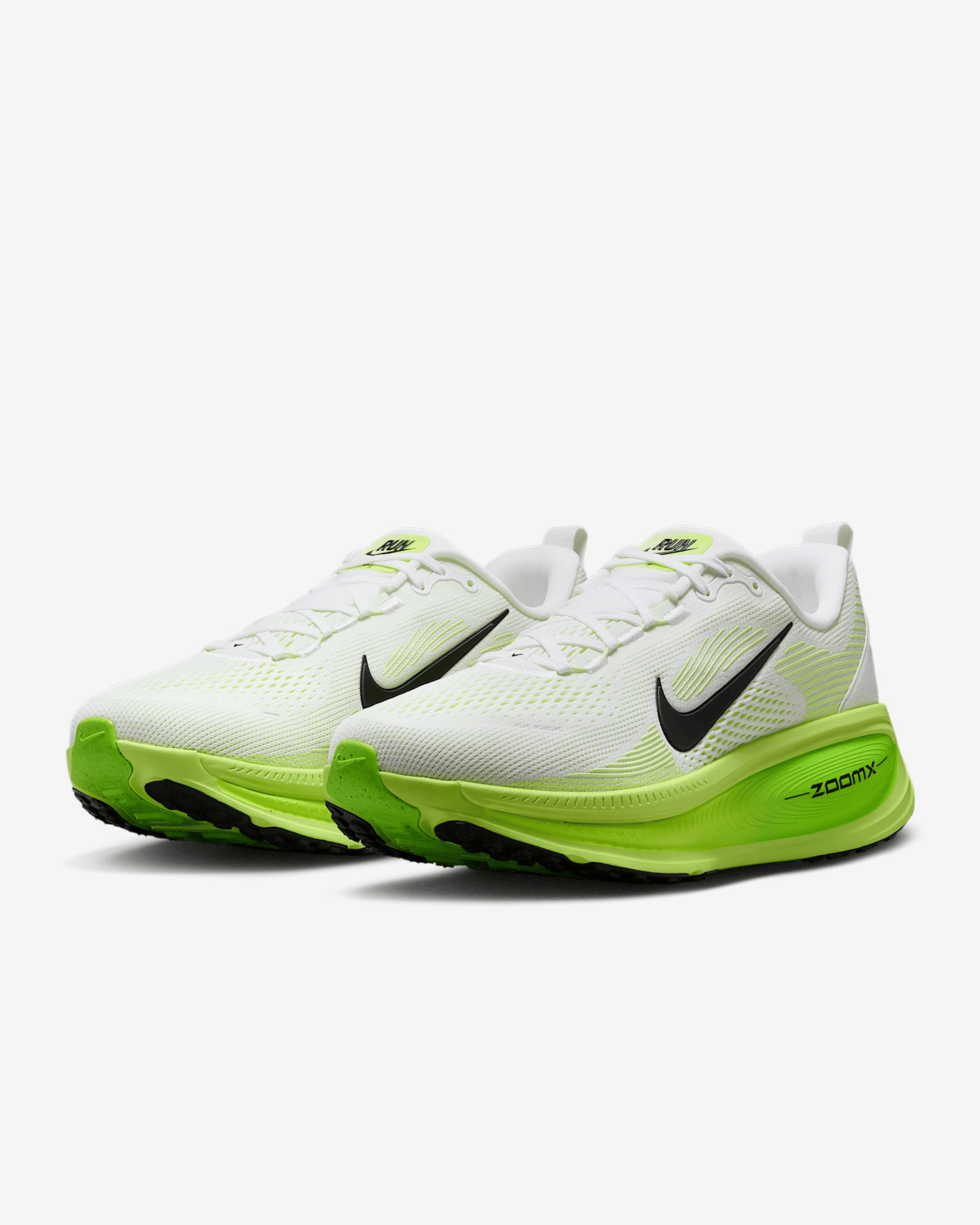 Men's Nike Vomero 18 White Electric Green Shoes