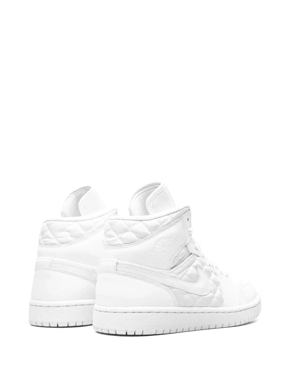 Men's Air Jordan 1 High Quilted White Shoes