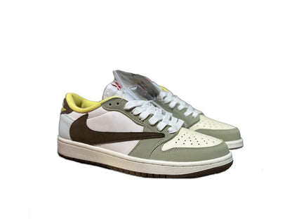 Men's Air Jordan 1 Low OG x Travis Scott Beige Brown Shoes