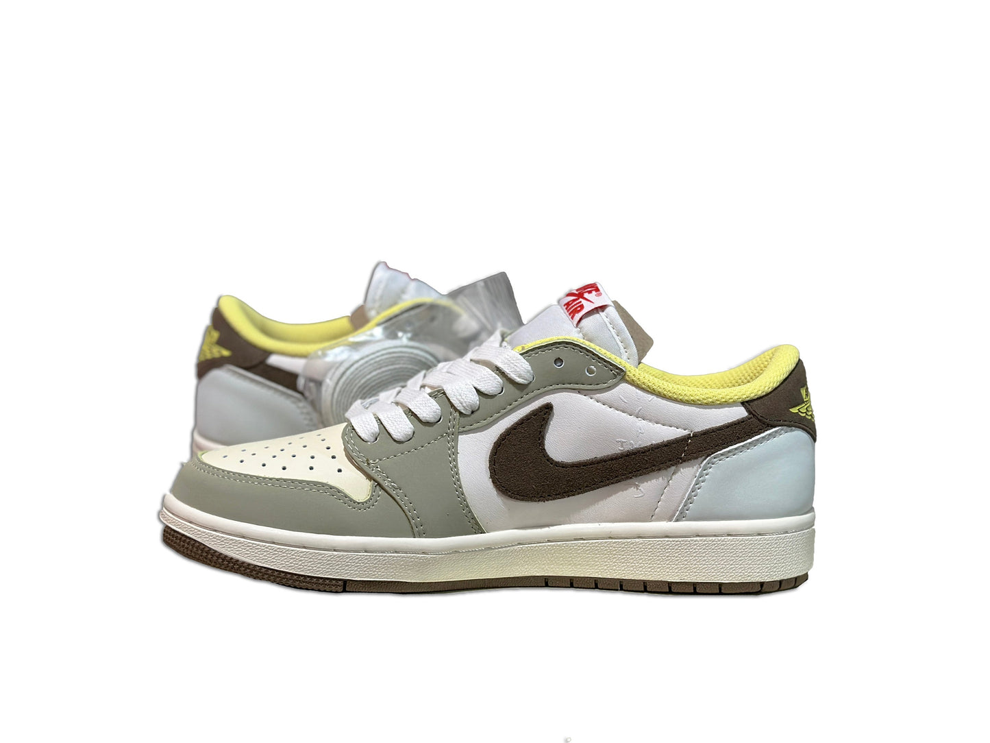 Men's Air Jordan 1 Low OG x Travis Scott Beige Brown Shoes