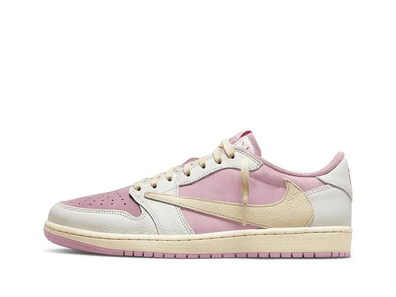 Men's Air Jordan 1 Low OG x Travis Scott Shy Pink Shoes