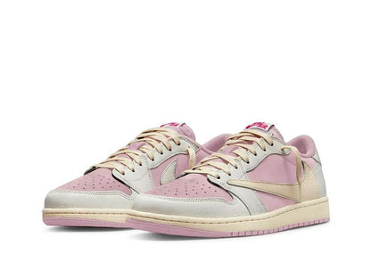 Men's Air Jordan 1 Low OG x Travis Scott Shy Pink Shoes