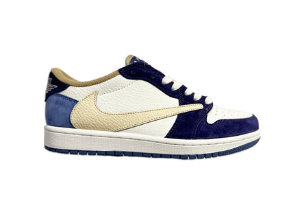 Men's Travis Scott x Air Jordan 1 Low  ' Blue' Shoes