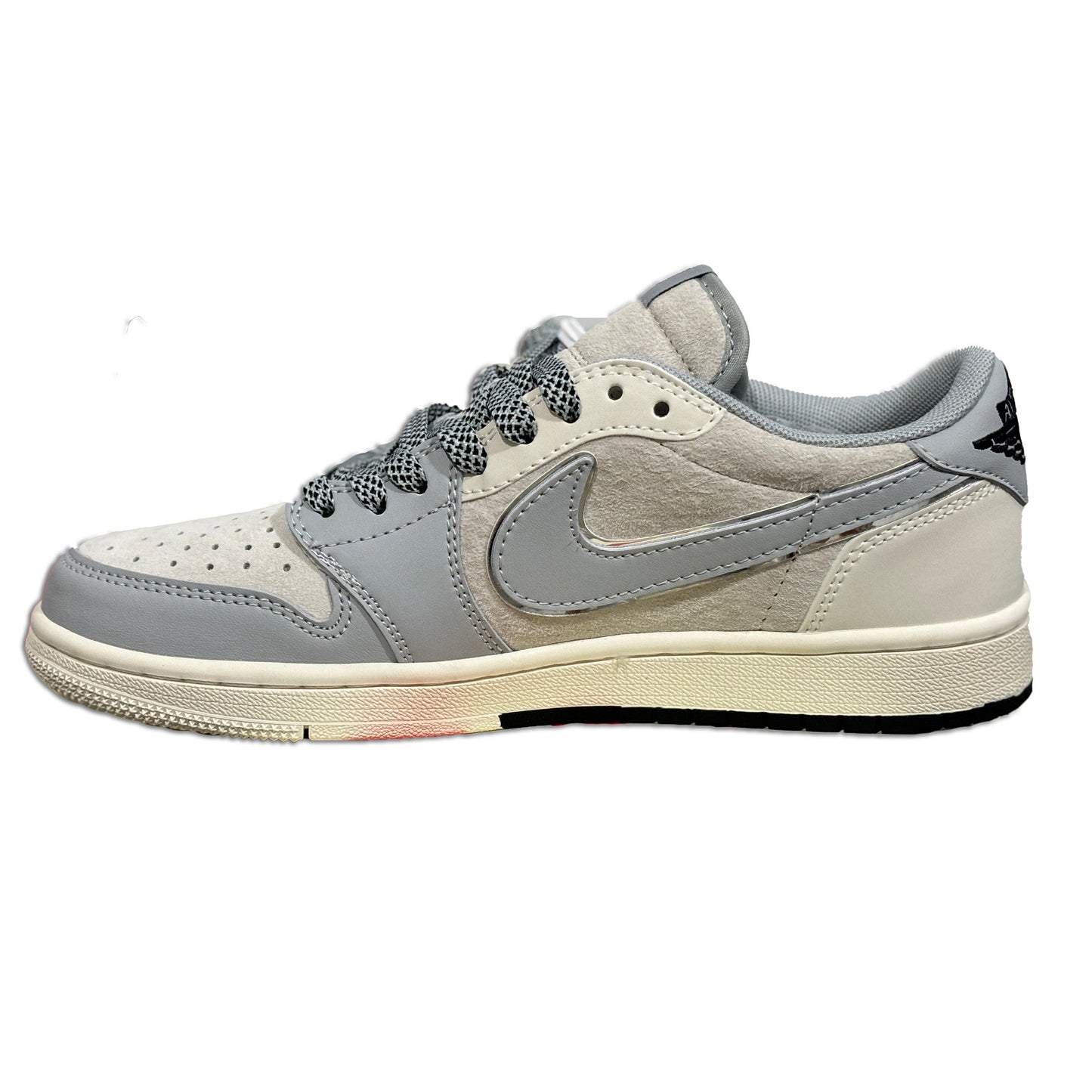 Men's Air Jordan 1 Low x Stussy 'Gray' Shoes