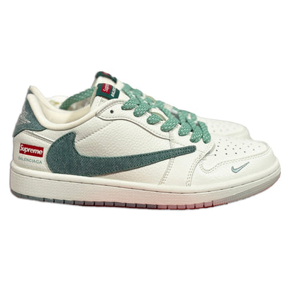 Men's Air Jordan 1 Low x SUPREME Shoes