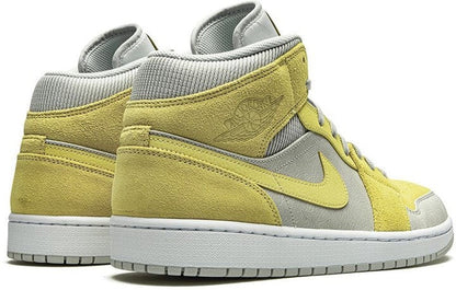 Men's Air Jordan 1 Mid Lemon Wash Shoes