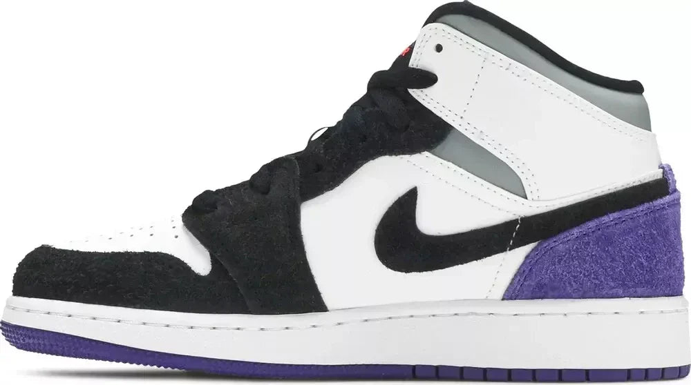 Men's Air Jordan 1 Mid Varsity Purple Shoes