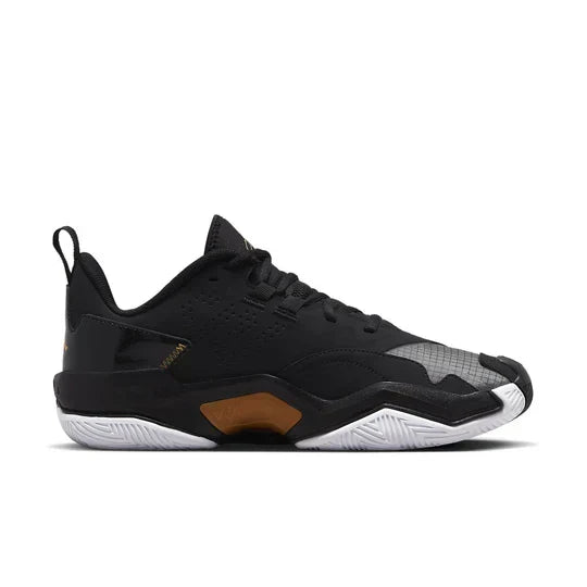 Men's Air Jordan One Take 4 Black Metallic Gold Shoes