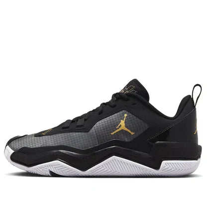 Men's Air Jordan One Take 4 Black Metallic Gold Shoes
