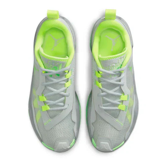 Men's Air Jordan One Take 4 Grey Green Strike Shoes