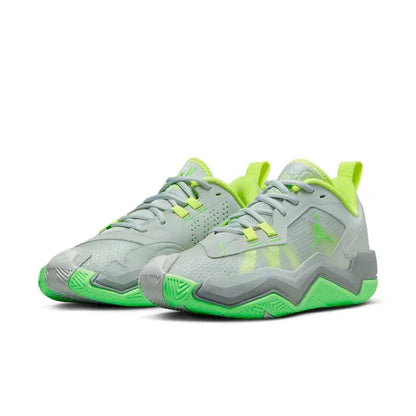Men's Air Jordan One Take 4 Grey Green Strike Shoes
