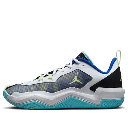 Men's Air Jordan One Take 4 White Copa Lime Shoes